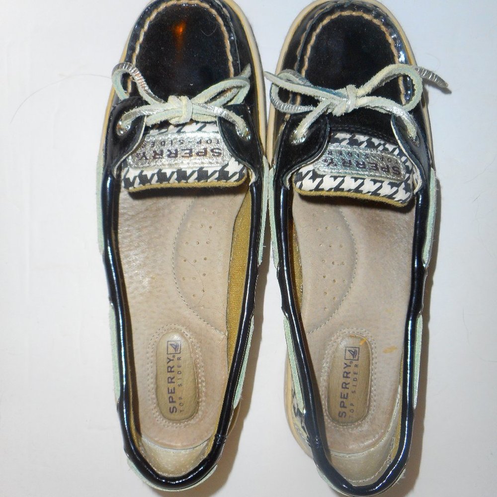 LADIES SPERRY ANGELFISH BOAT SHOE/ TOP-SIDEER SLIP-ON (SZ 6M) (EUC)